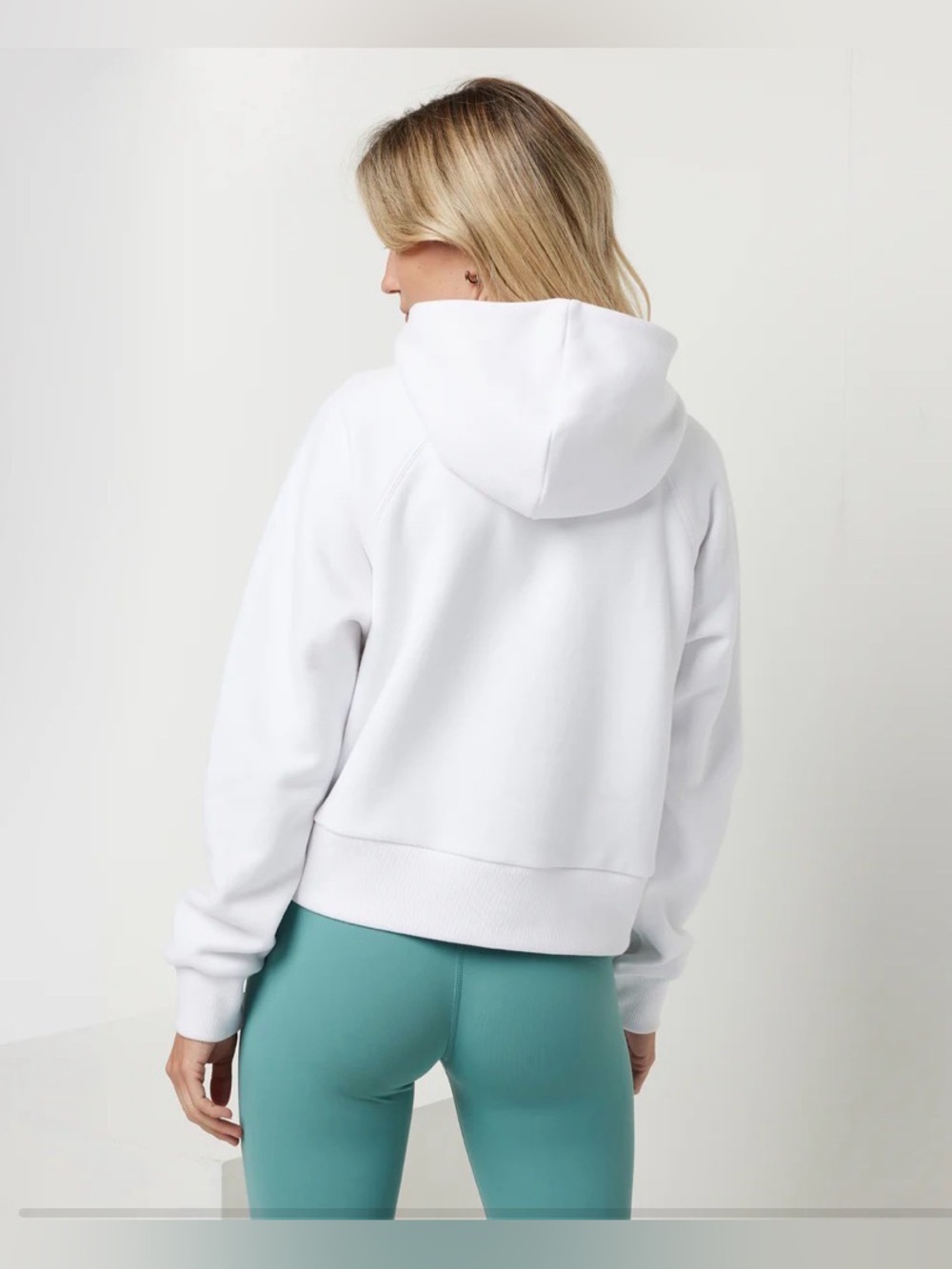 Vuori Restore Half-Zip Hoodie ~ White - Picture 4 of 12